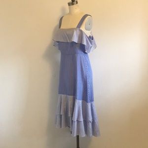 Jcrew silk striped dress